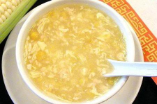 Súp gà trứng nước trong 